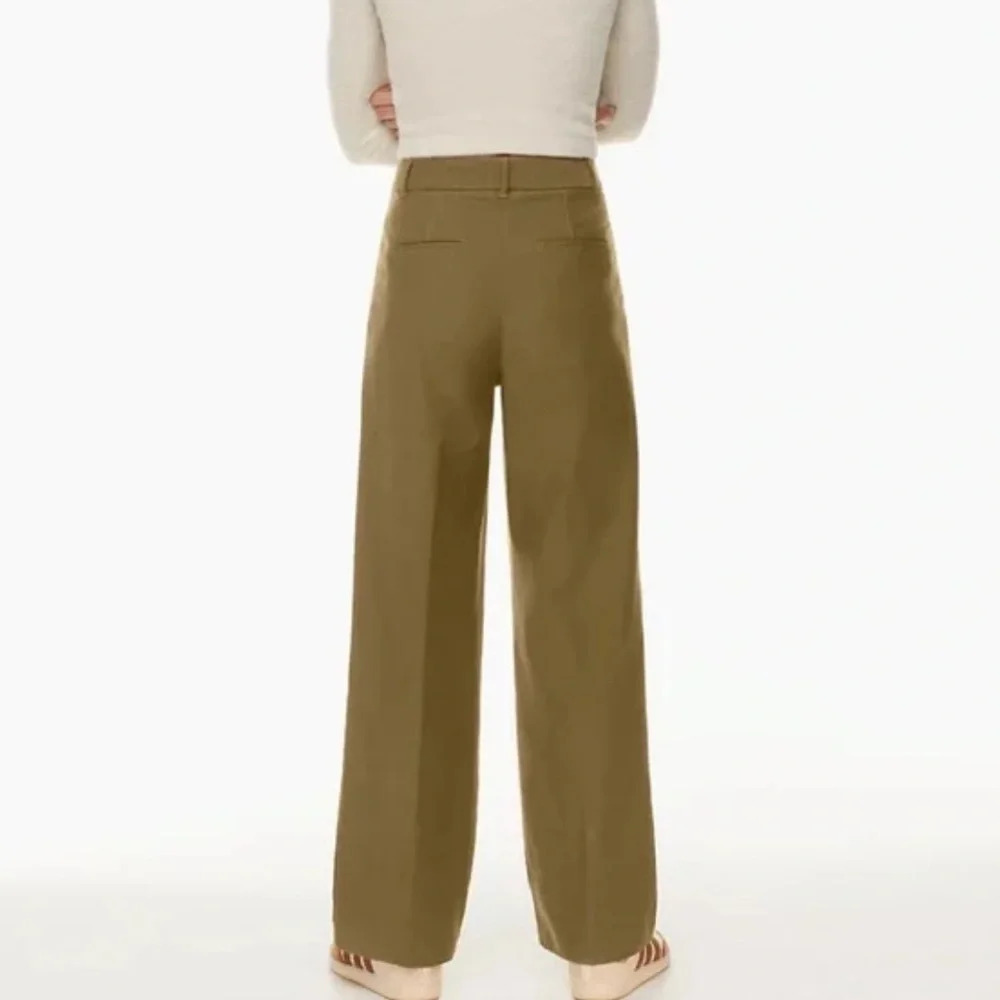 Wilfred Free Aritzia Dion Pant size 4 brown women’s pleated wide leg pants - Picture 4 of 12